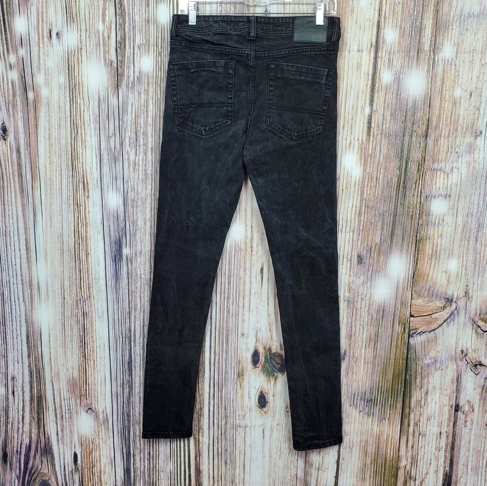 Threadbare Riley Super Skinny Black Washed Jeans - Picture 5 of 14